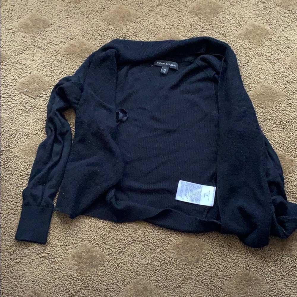 Black cardigan